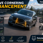 Active cornering enhancement system improving vehicle stability during cornering