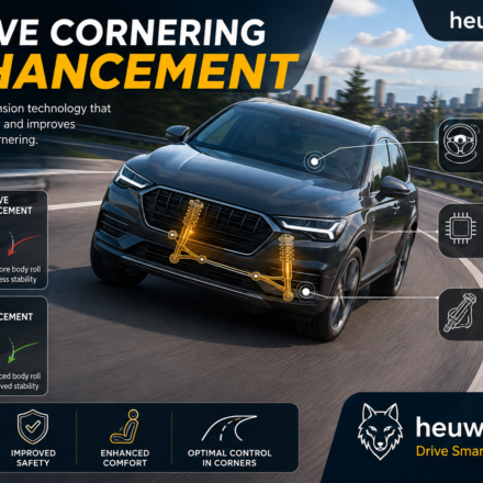 Active cornering enhancement system improving vehicle stability during cornering