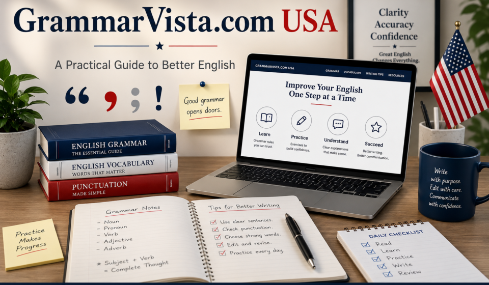 GrammarVista.com USA English grammar and vocabulary learning guide